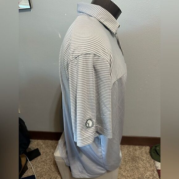 Under Armour HeatGear Mens XXL Striped Short Sleeve Polo - Picture 4 of 7